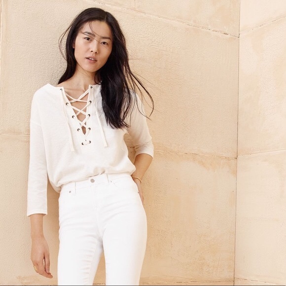 Madewell Lace-Up Shirt - Picture 1 of 3
